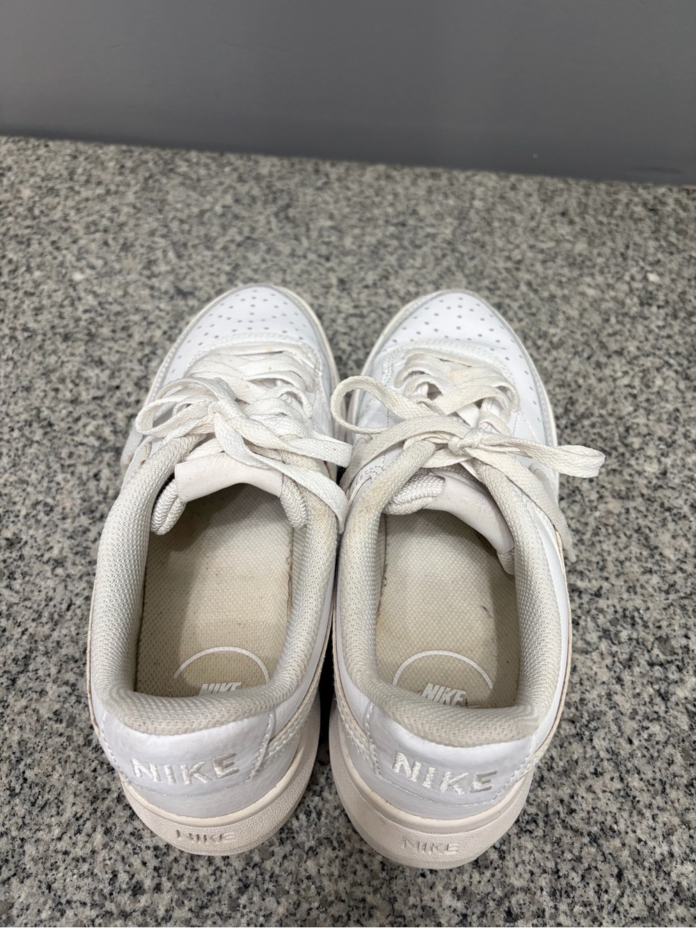 Nike Court Vision Alta LTR Triple White Platform Sneaker DM0113-100 Women's 8.5 - Picture 9 of 17